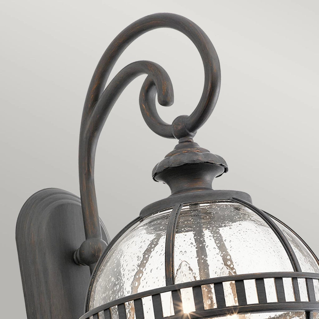 Applique esterna bronzo Halleron Kichler 2xE14 IP44