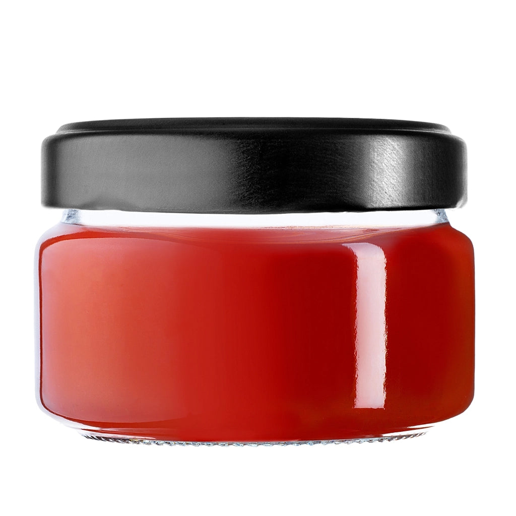 KADAX Denia barattoli per conserve 250ml 10 pezzi 82mm + coperchio "Miele nero"