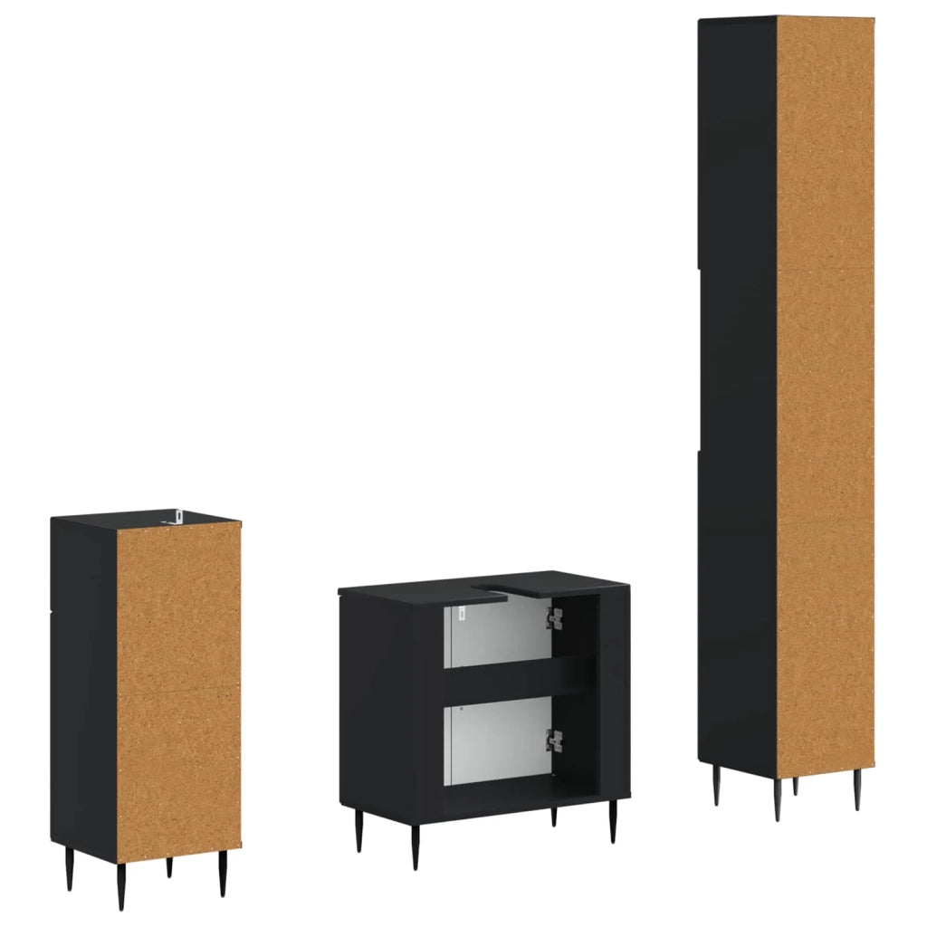Set di armadietti da bagno in 3 pezzi HAARLEM 3417856
