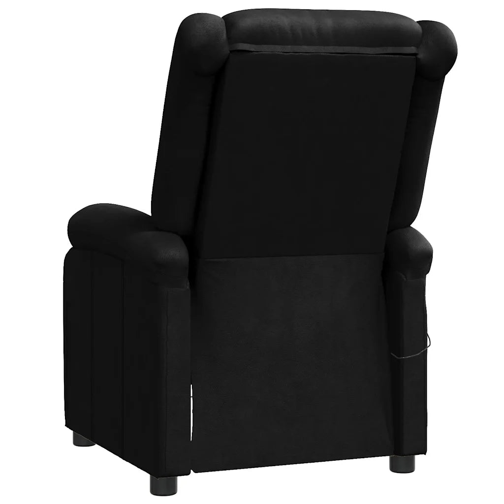 Poltrona Massaggiante Nera in Similpelle 340162