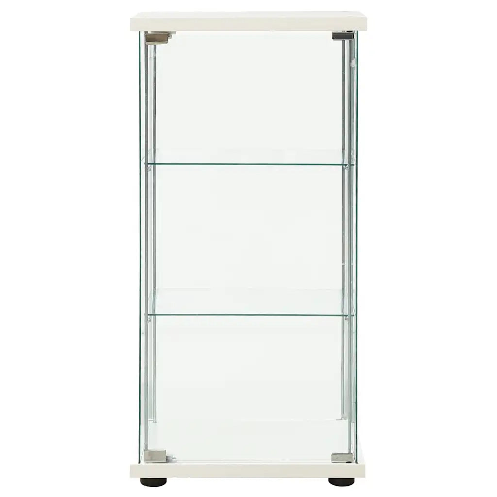 Armadietto Portaoggetti in Vetro Temperato Bianco 322797