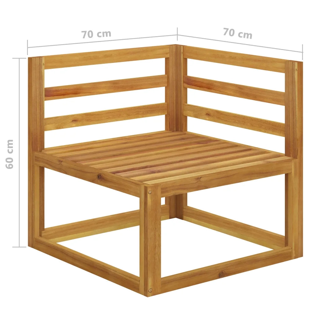 Panchina da Giardino | Panca da Giardino a 2 Posti con Cuscini Bianco Crema