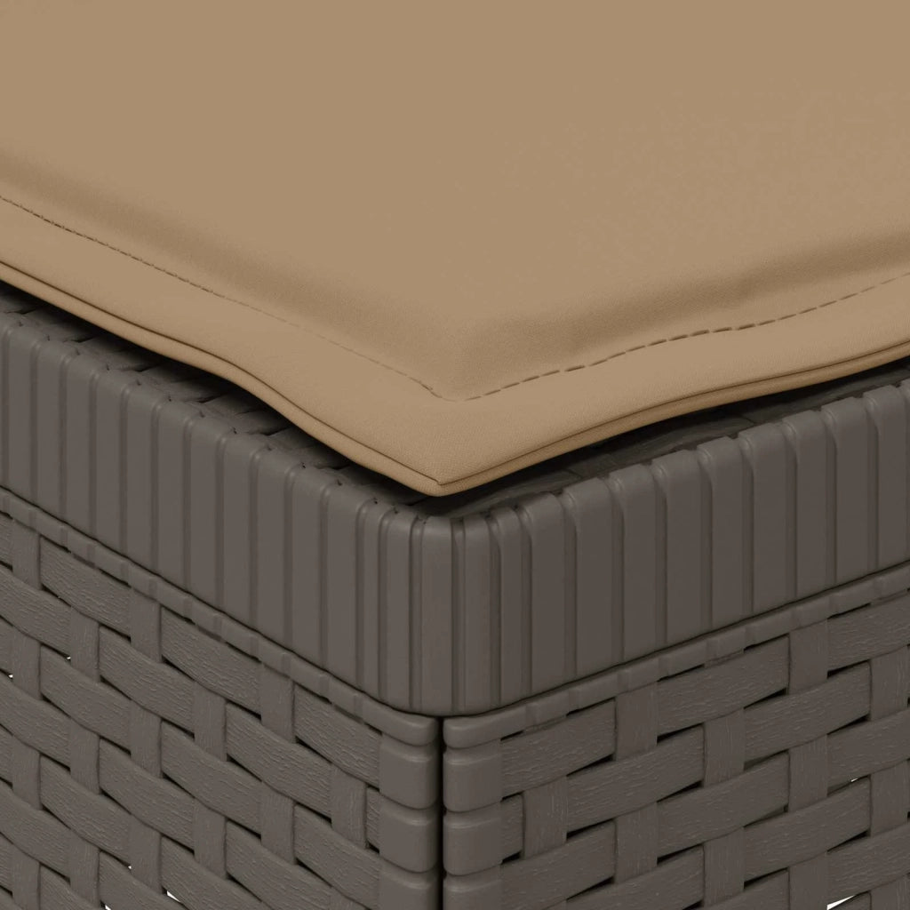 Divano da giardino 3 posti con cuscini in look rattan PP 8011990