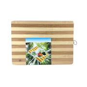 Trade Shop - Tagliere In Legno Per Pane In Bamboo 20 X 30 Cm Per Cucine Casa Viaggio -