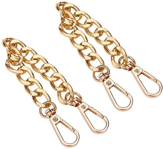 Cinturino per borse 19,8 cm - Cinturino a giro - Cinturini sostitutivi per borse - Cinturino metallico per borse - Cinturino da tasca/ cinturino da spalla - 2 pezzi