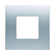 Placca Plastica Serie Venus 2P Colore Silver Compatibile Con Vimar Arke