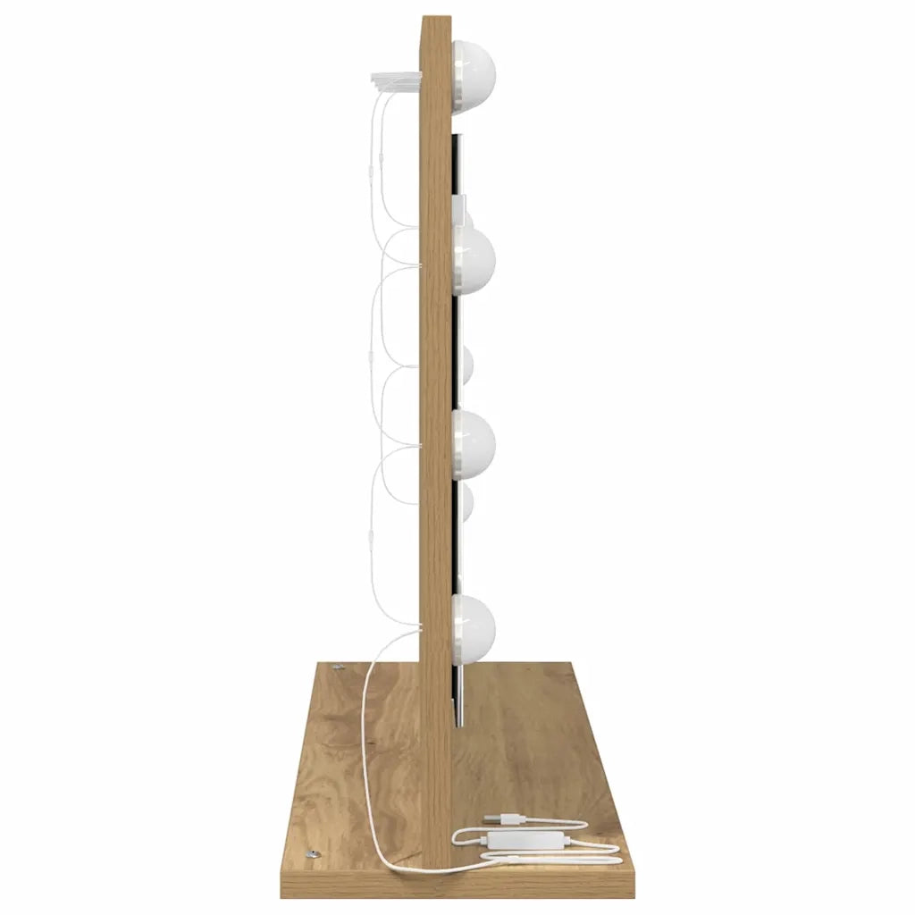 Specchio da Vanit¨¤-Specchio da Trucco Rovere artigianale 60 x 45 x 18 cm