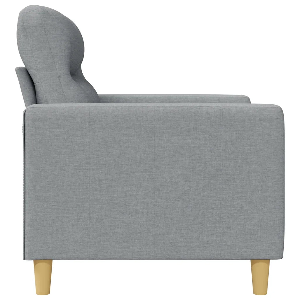 Divano a 2 Posti-Sofa 2 Posti Grigio Chiaro 120 cm in Tessuto 489982