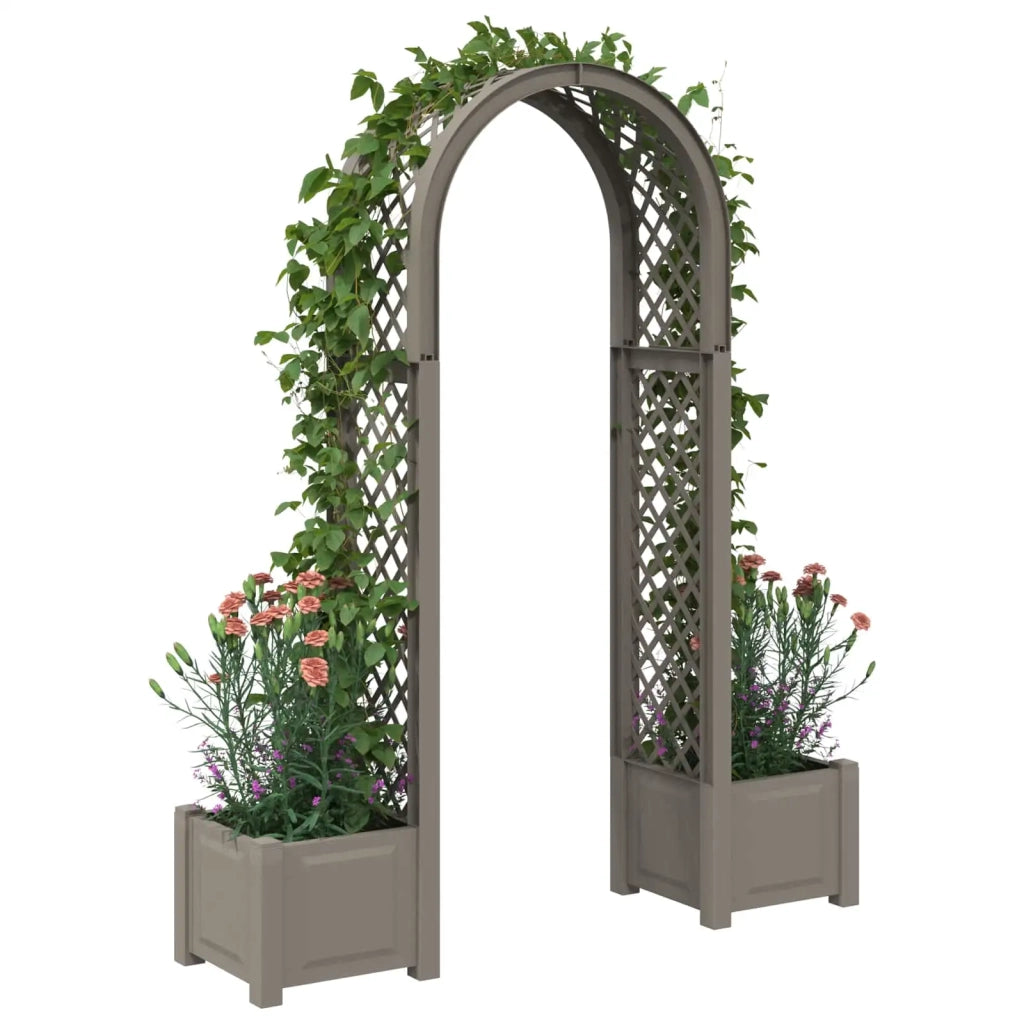 Arco di Rose con Vaso Grigio 168,5 x 43 x 207 cm PP 42041735