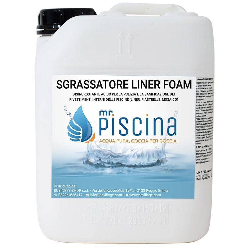 SGRASSATORE LINER FOAM per teli interni piscina Quantità confezione: 1 pezzo