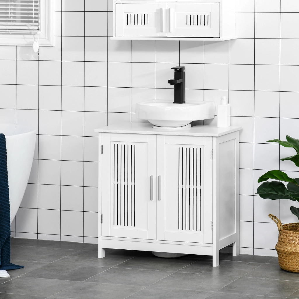 Mobile Sottolavabo Bagno ¨C Minimal ¨C 60x30x60 cm Bianco MDF