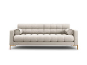 Cosmopolitan Design - Divano "Bali" 3 posti in tessuto strutturato beige 