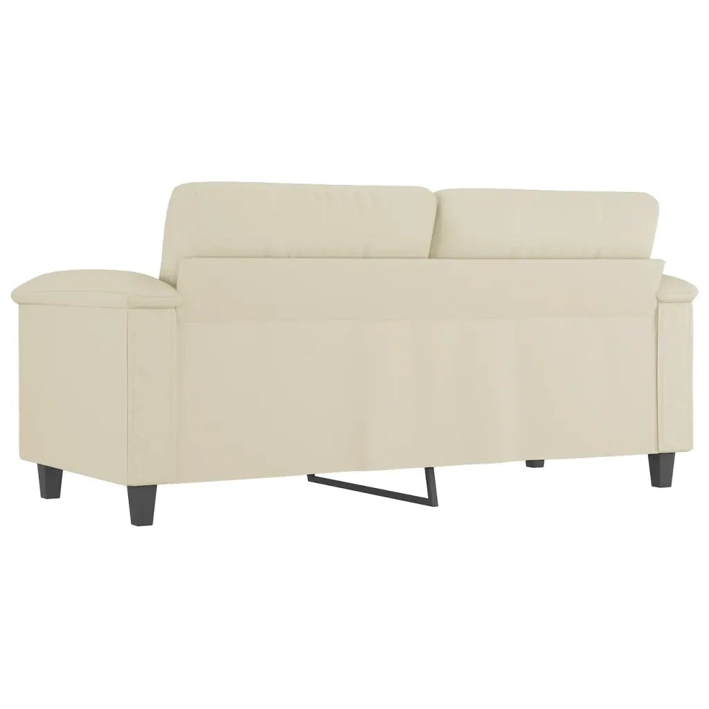 Divano a 2 Posti-Sofa 2 Posti Crema 140 cm in Similpelle 799471