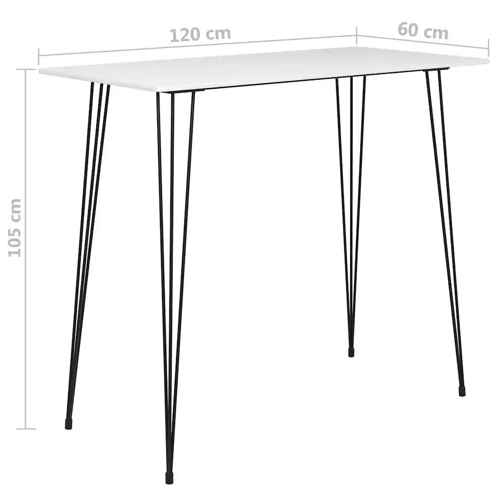 Set da Bar 7 pz Bianco e Nero 3057415