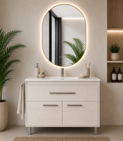 Mobile bagno con lavabo ORIGENBATH BAHIA senza specchio 70x40 cm bianco nordico