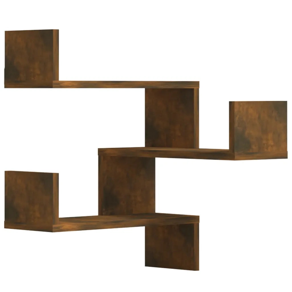 Scaffale Parete Angolo Rovere Anticato 40x40x50cm Multistrato 815205