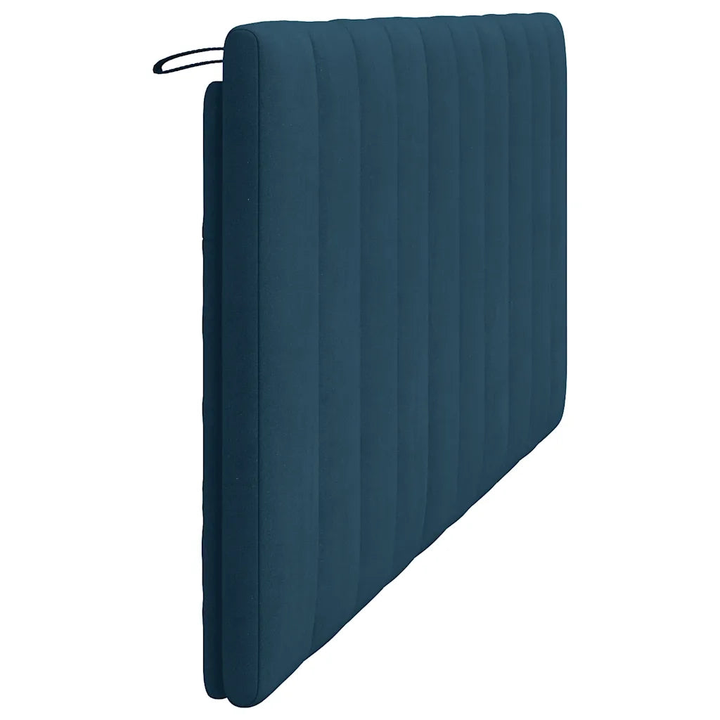 Cuscino Testiera Hanko Blu 180 cm in Velluto 374685