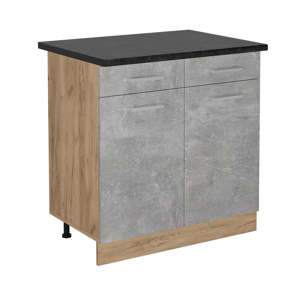 Vicco Mobiletto base per cucina Calcestruzzo 80 cm , PL Antracite