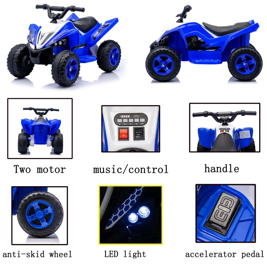 Auto a Pedali Elettrica per Bambini con Luci LED ¨C Xylo ¨C Verde