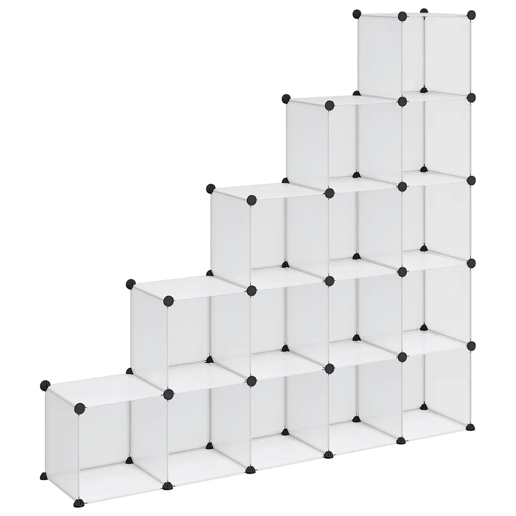 Organizzatore Portaoggetti con 15 Cubi Trasparenti in PP cod mxl 54408