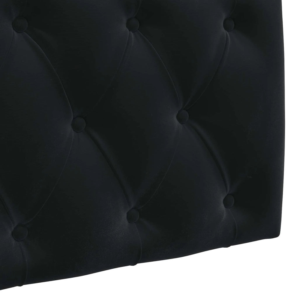 Testiera sospesa Con luce LED Nero Velluto 3424727
