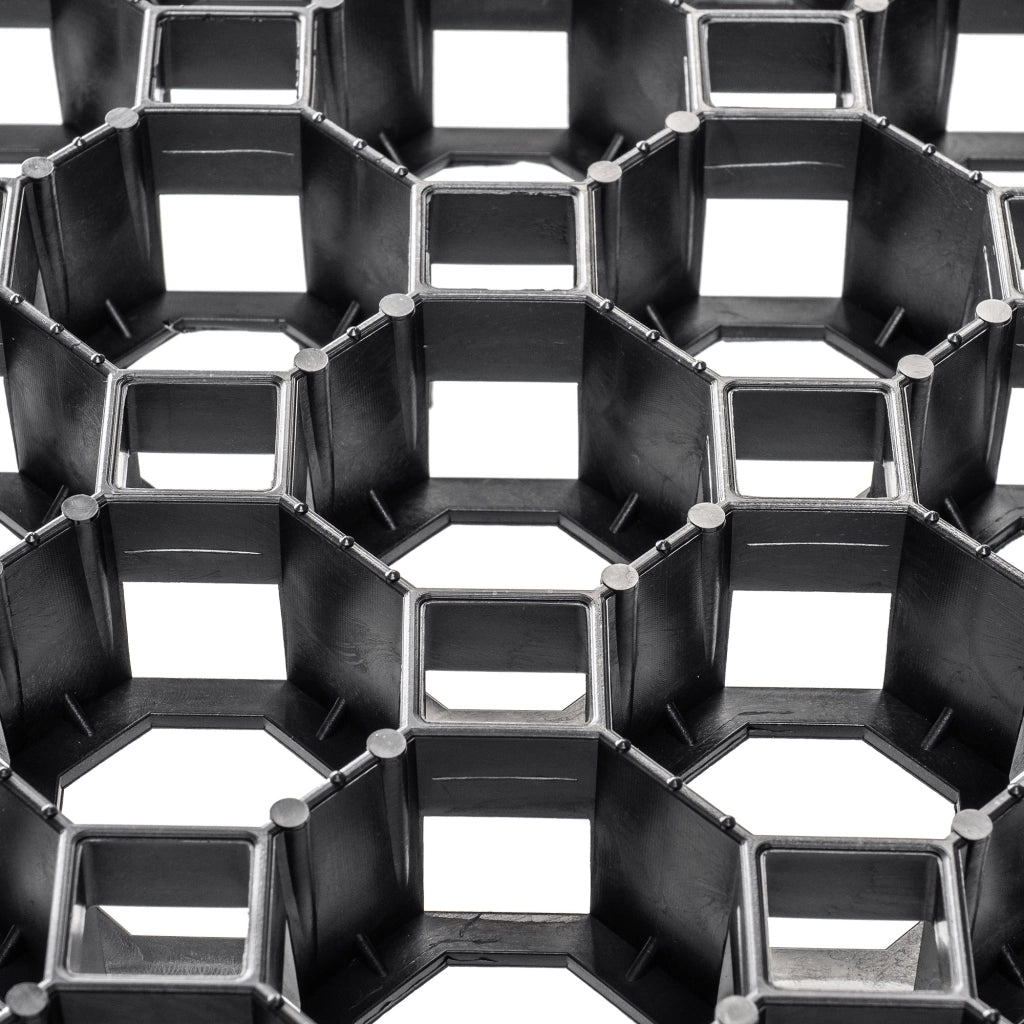 Griglia di protezione per prato KADAX Geogrid 50x50x3,5 cm, 20 pezzi, giardino, 530 tonnellate/m²
