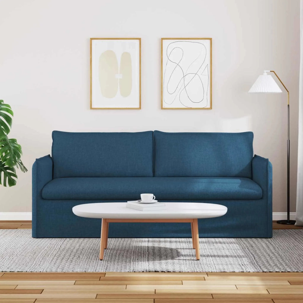 Divano Blu 196 x 82 x 85 cm Tessuto 42024531