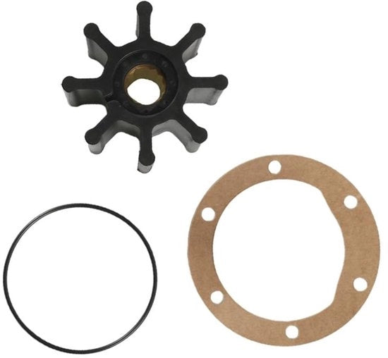 Set di riparazione per pompa idraulica - impeller a 8 pale - numero di articolo 877061 - lunghezza 65,5mm - colore nero - compatibile con motori Penta V0LV0 - impeller per pompa idraulica