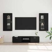 Set mobile TV con cassetto FLORIN Nero Legno multistrato