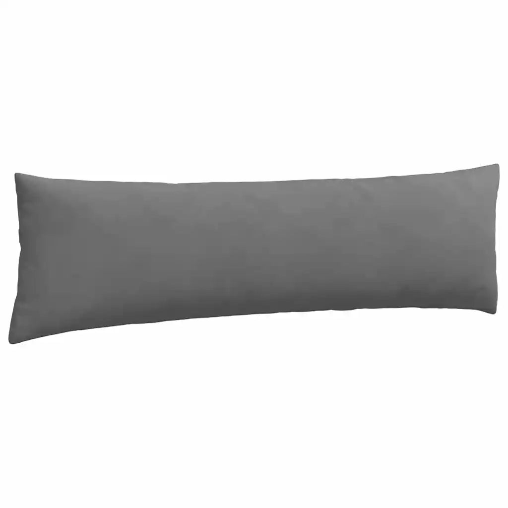 Cuscini da Divano 2 pz | Cuscini per sedie Grigio scuro 145 x 40 cm Tessuto