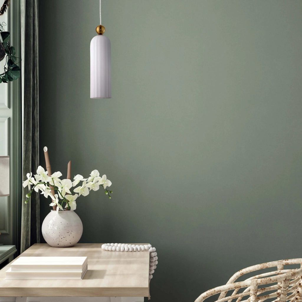 Lampada a sospensione Piega E14 bianca oro Ø10 Light Prestige