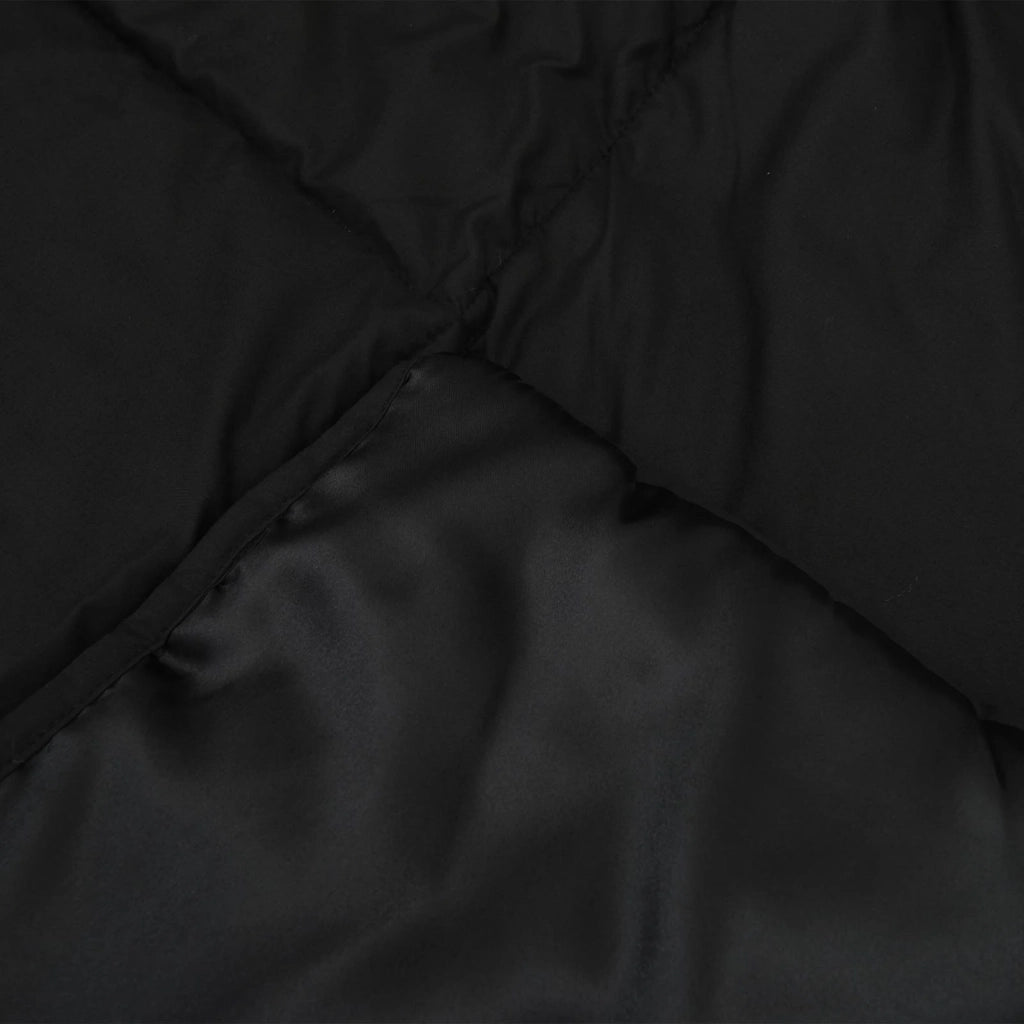 Piumone | Duvet Completo Annuale Nero 220 x 240 cm Satin e Micropile