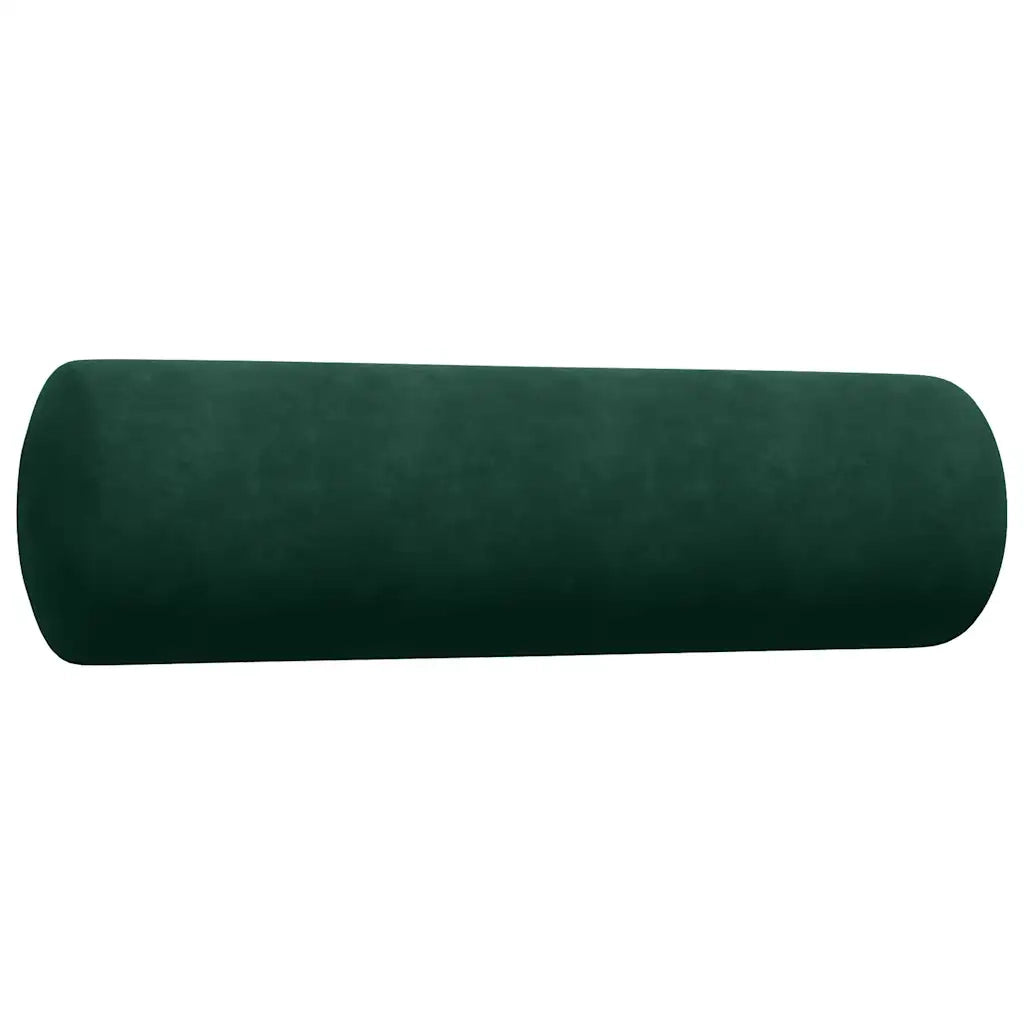 Set di Divani 3 pz con Cuscini e Rinforzi Verde scuro Velluto 3278503