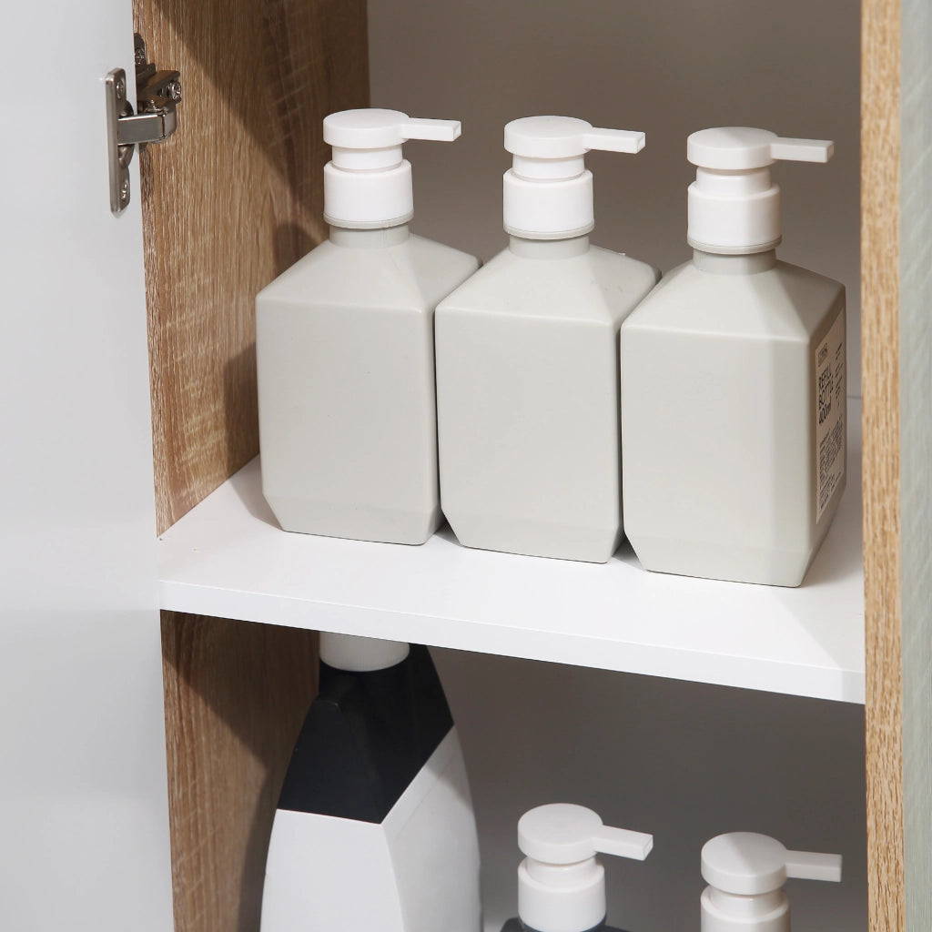 Mobile bagno colonna salvaspazio ¨C Xylo ¨C bianco legno 1 cassetto 1 anta 32x30x90 cm