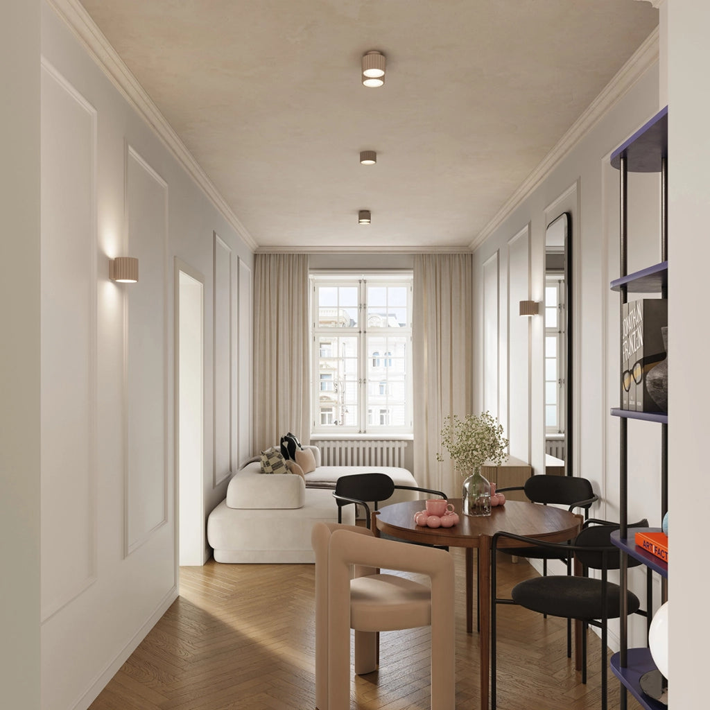 Lampada da soffitto AURA 1 taupe Gx53