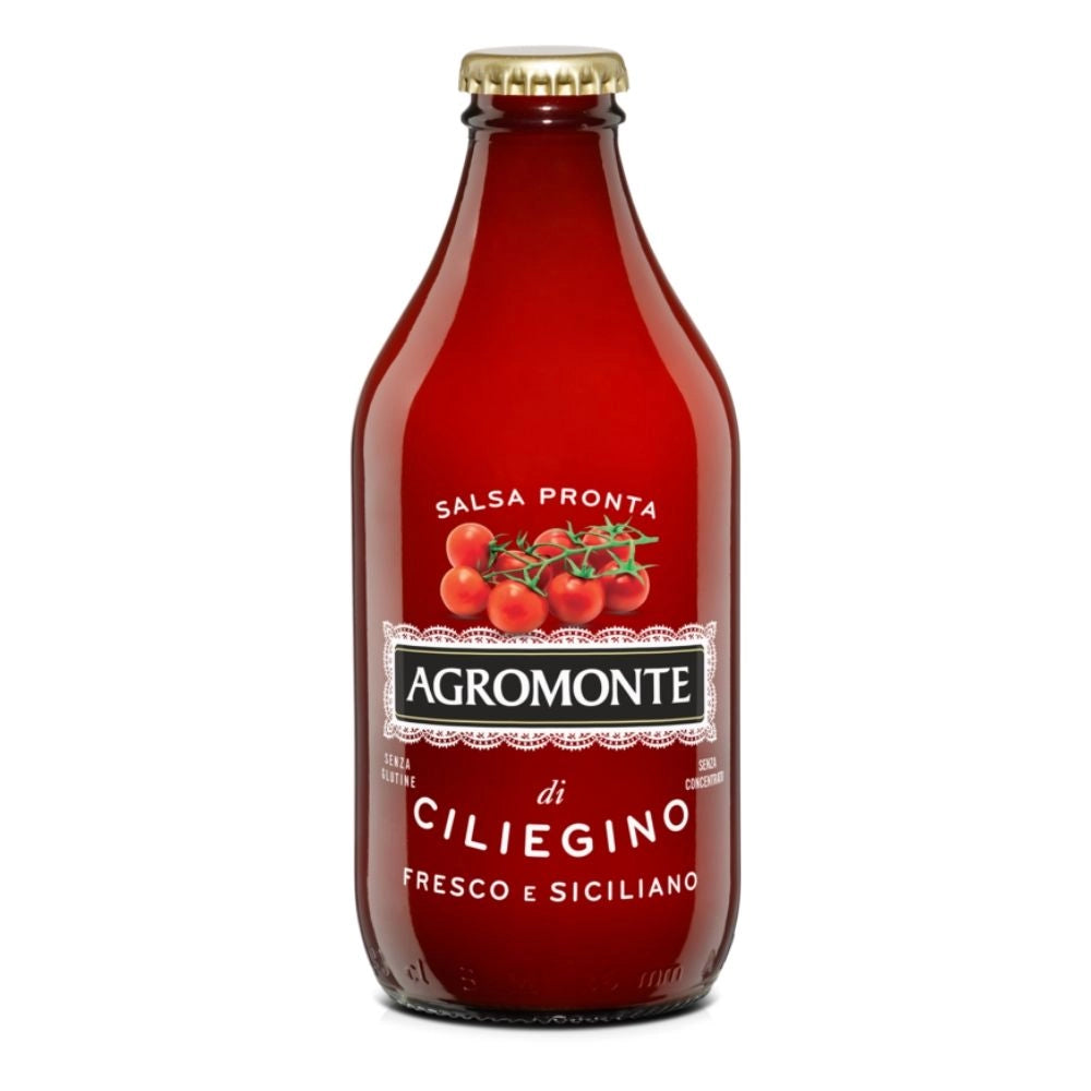 Agromonte salsa pronta di pomodorino ciliegino multipack 6 bottiglie da 330 grammi