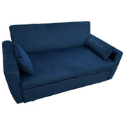 MATTDivano letto a 2 posti in velluto blu