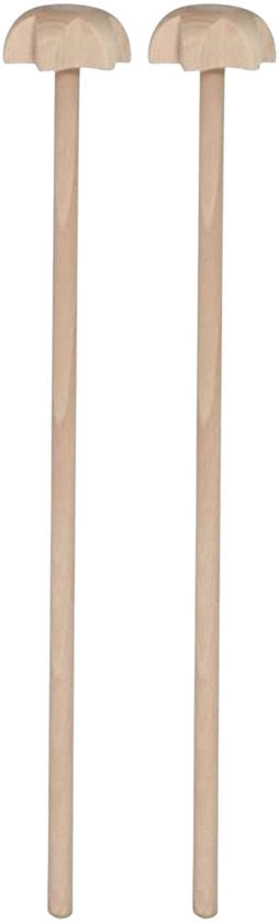 2 x listelli di beugo in legno di quercia, 25 x 4 cm