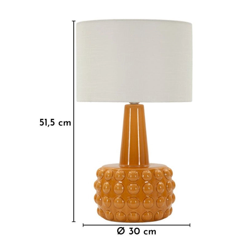 Lampadelle A Da Tavolo Gress Senape cm ø 30x51,5