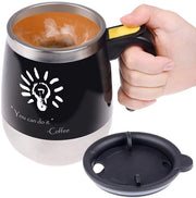 Ciotola per caffè/te auto-miscelante - becher in acciaio inossidabile - coperchio senza bolle - miscela automatica - ideale per bevande calde/fredde - becher per miscela