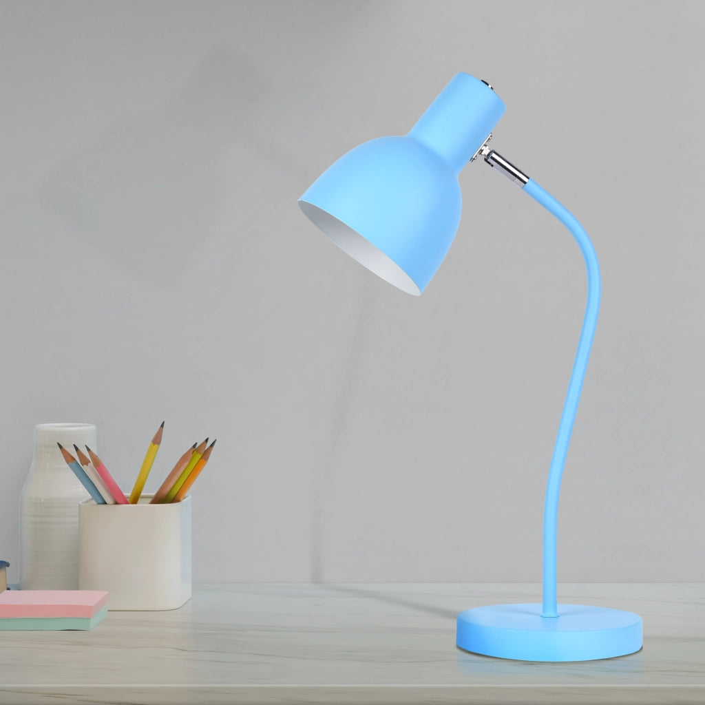 Lampada da scrivania Polux MIMI blu E27 metallo 50cm
