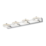 Applique Italux Harmony LED 12W 4 luci cromo 53cm 3000K