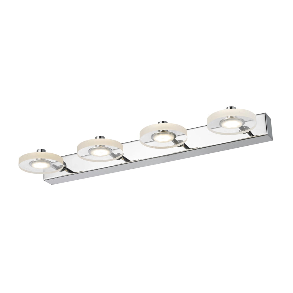 Applique Italux Harmony LED 12W 4 luci cromo 53cm 3000K