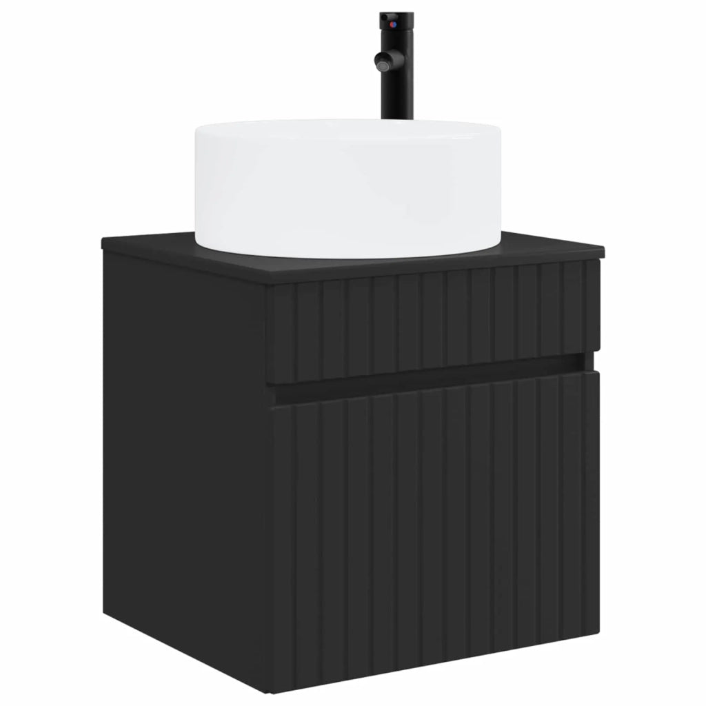 Mobile lavabo da parete Nero 49 x 44,5 x 65,5 cm 890623
