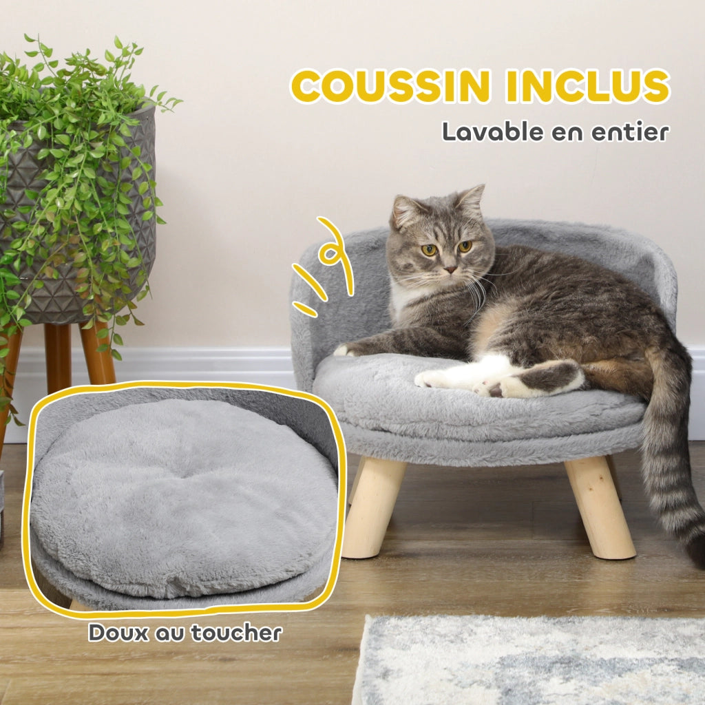 Letto per cani con cuscino ¨C Minimal ¨C grigio 40,5x33 cm