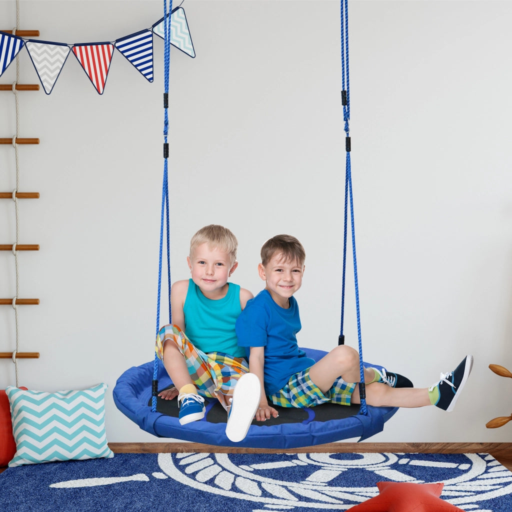 Altalena per bambini a nido ¨C zephmum ¨C 100x180 cm blu interno ed esterno