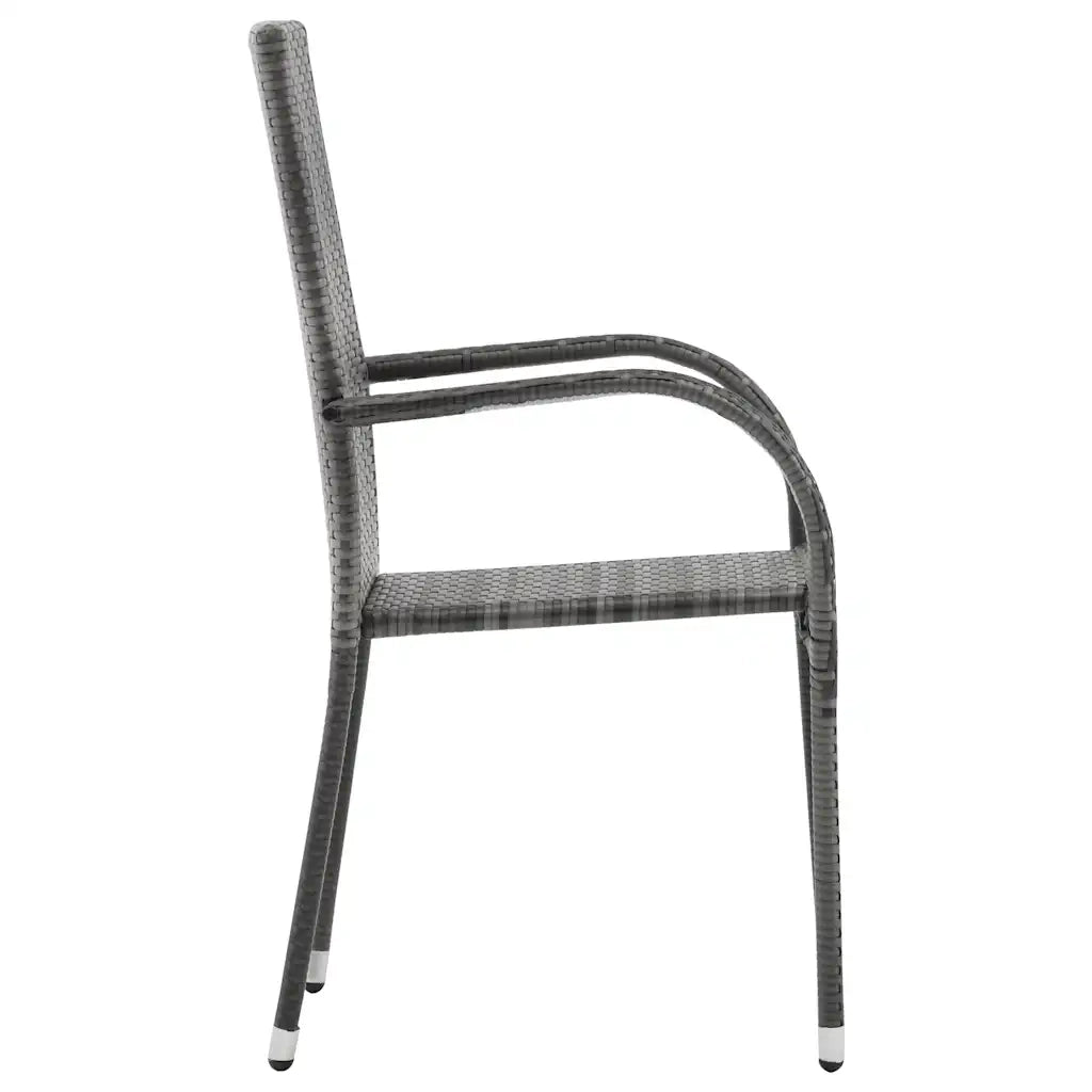 Set Mobili da Pranzo per Giardino 7 pz Grigio 3067879