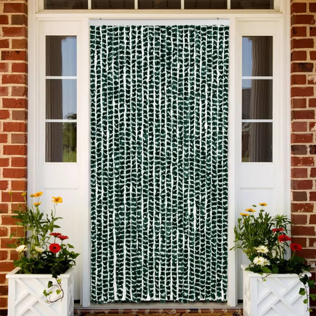 Tenda Antimosche Verde e Bianca 100x200 cm in Ciniglia CFW2087790