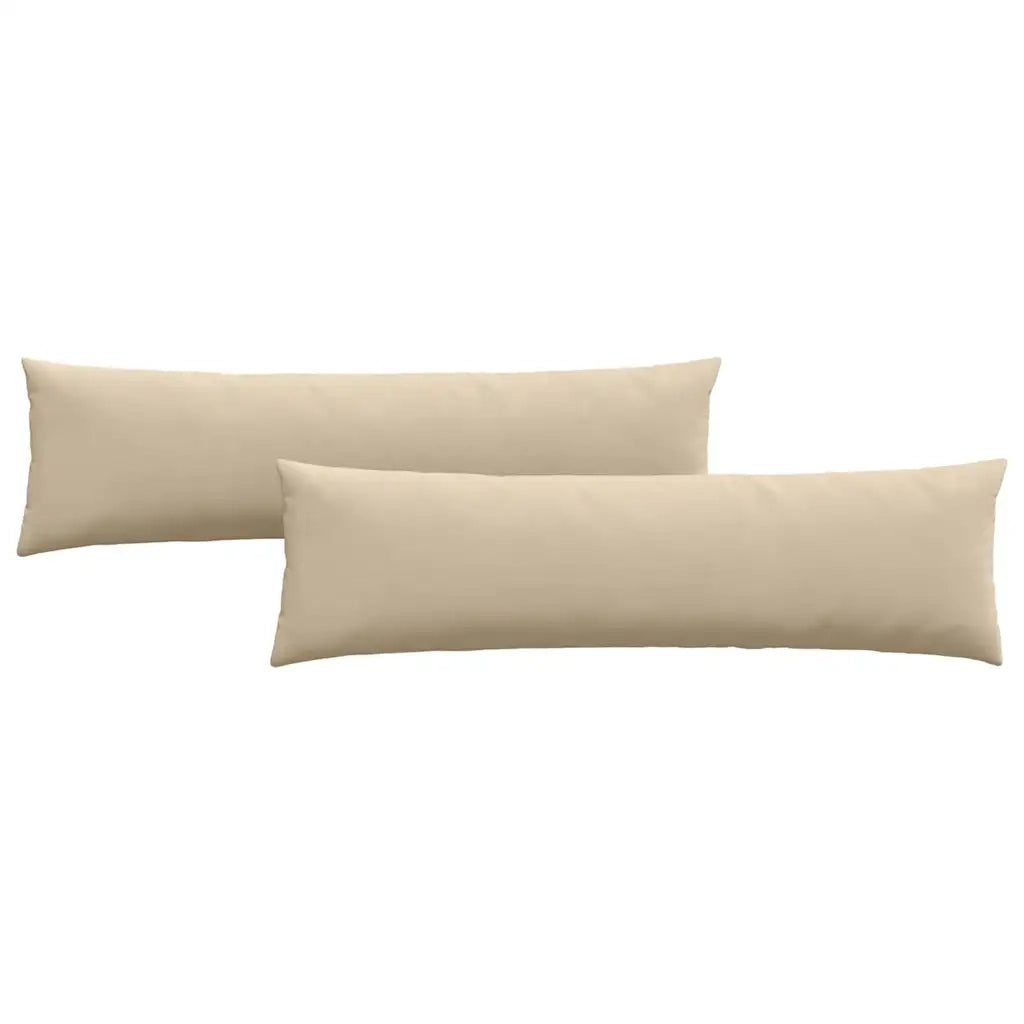 Cuscini da Divano 2 pcs Crema 145 x 40 cm Tessuto 42013858