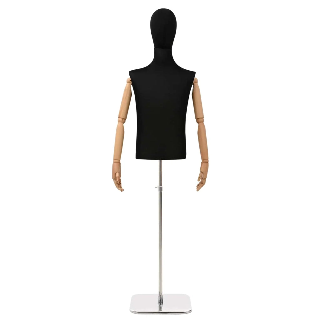 Manichino Regolabile 170-218 cm con Base Maschio PP Nero 42041704